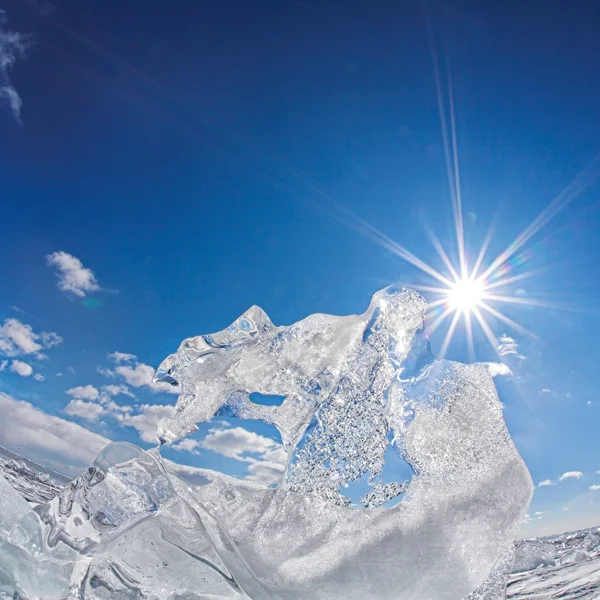 Ghiaccio di Baikal — Foto Stock