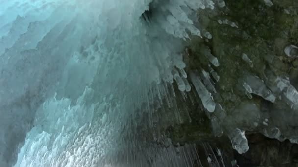 Ice cave. — Stock Video