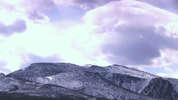 Paisaje de montaña de invierno — Vídeos de Stock