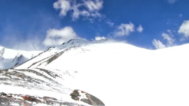 Kış Dağı Manzarası — Stok video