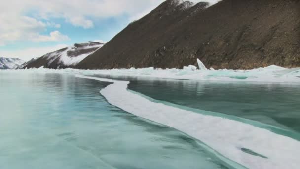 Lago de invierno Baikal — Vídeos de Stock