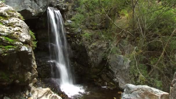 Cascade sur la rivière de montagne