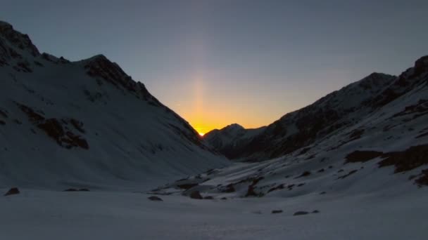 Güzel dağ manzarası — Stok video