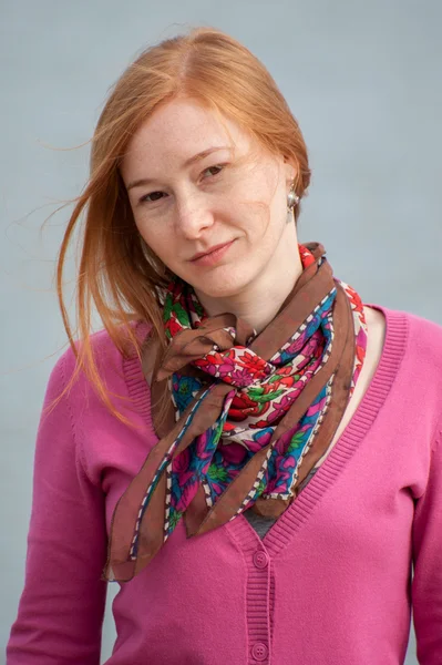 Portrait of redhead woman — Stock Photo, Image