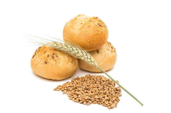 French bread rolls isolated — Stock Photo, Image