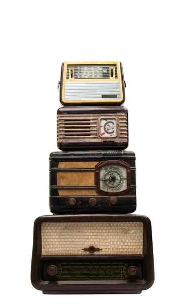 Rádio retro isolado — Fotografia de Stock
