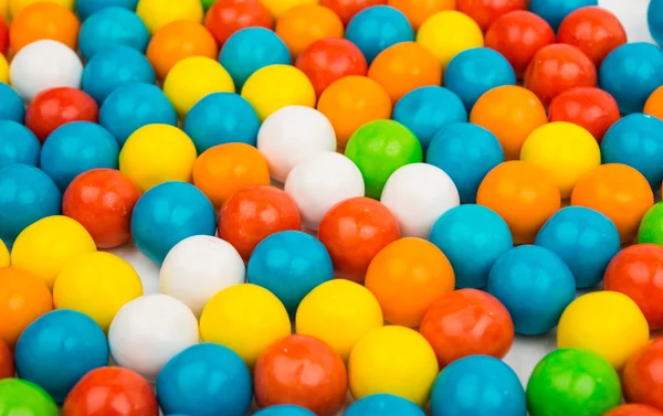 Muchos caramelos de gomitas de frutas de colores de cerca —  Fotos de Stock
