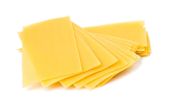 Ungekochte Lasagne Nudeln isoliert — Stockfoto
