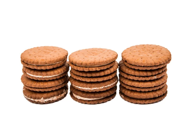 Galletas sándwich aisladas — Foto de Stock