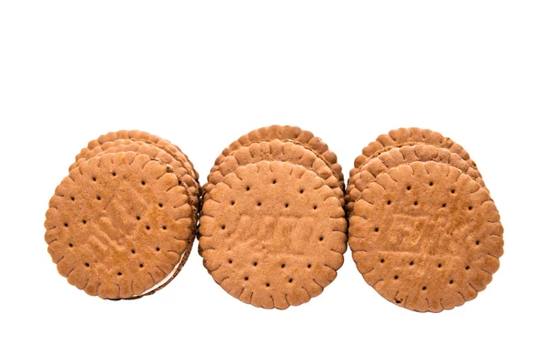 Sandwich cookies isolated — Stock Photo, Image