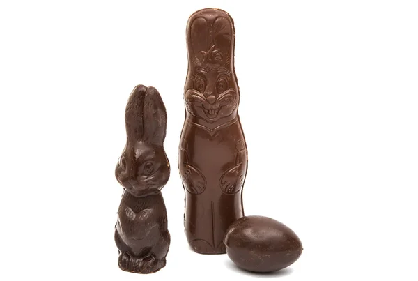 Chocolade bunny kunst — Stockfoto