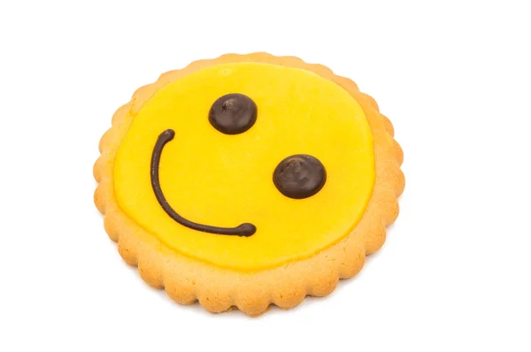 Smiley cookies isolerade — Stockfoto