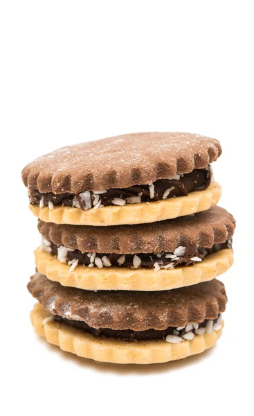 チョコレート サンドイッチ クッキー — ストック写真