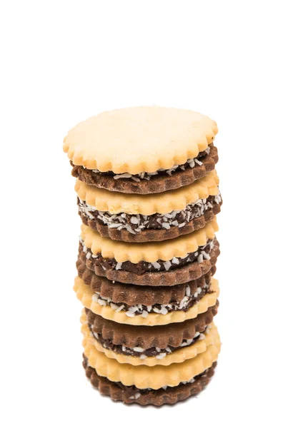 Soubory cookie Sandwich s čokoládou — Stock fotografie