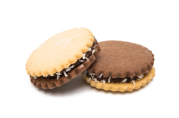 Soubory cookie Sandwich s čokoládou — Stock fotografie