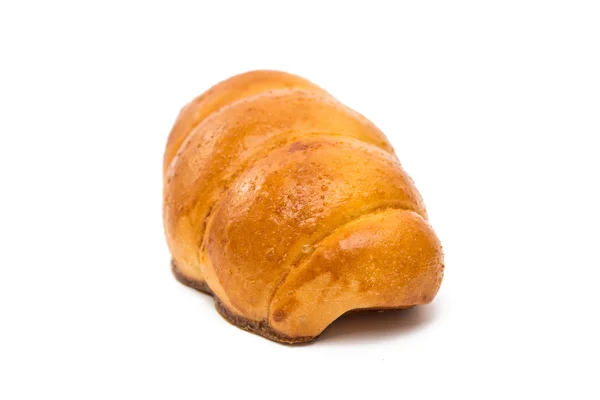 Pão com linguiça isolada — Fotografia de Stock