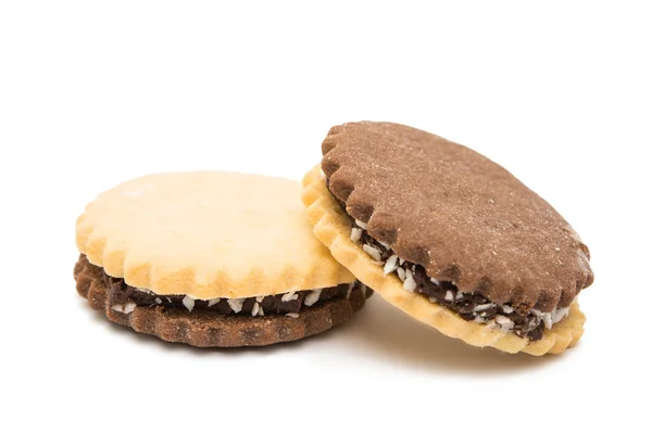 Soubory cookie Sandwich s čokoládou — Stock fotografie