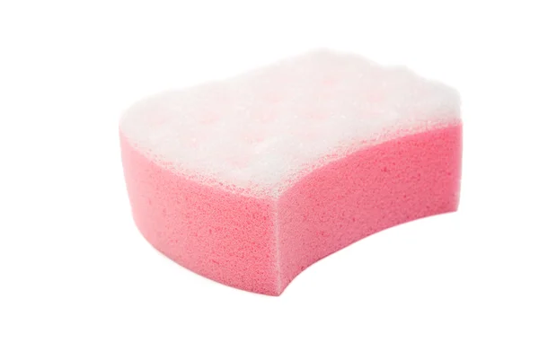 Pink bath sponge — Stock Photo, Image