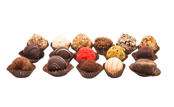 Různé sladkosti čokolády — Stock fotografie