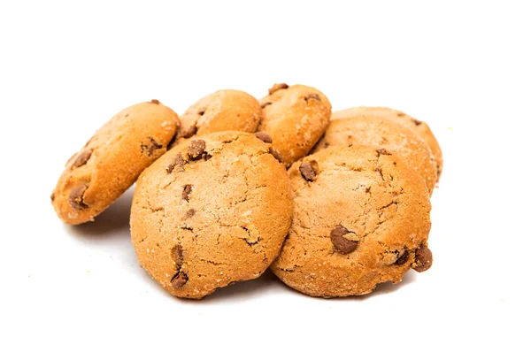 Cookies with chocolate isolated — Stock Photo, Image