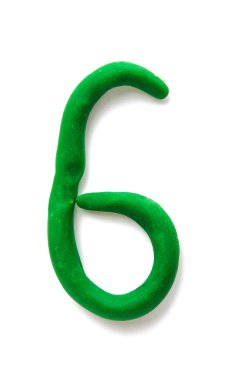 izole hamuru rakamlar