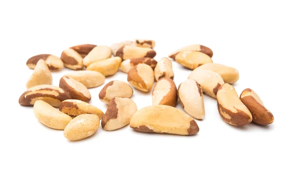 Nueces de Brasil aisladas — Foto de Stock