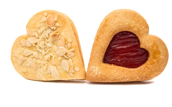 Galletas de corazón aisladas —  Fotos de Stock