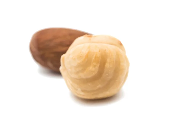 Ořechy, samostatný syrové — Stock fotografie