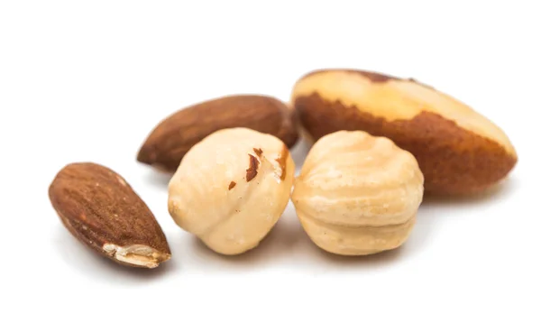 Nuts isolated raw — Stock Photo, Image