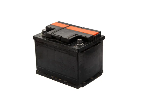 Car battery isolated — Stock Photo, Image