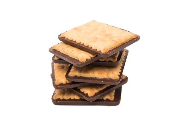 Choklad cookie isolerade — Stockfoto