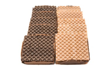 Çikolatalı gofret izole 