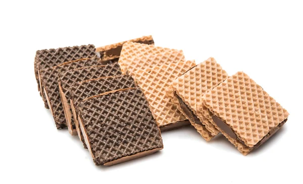 Wafer de chocolate isolado — Fotografia de Stock