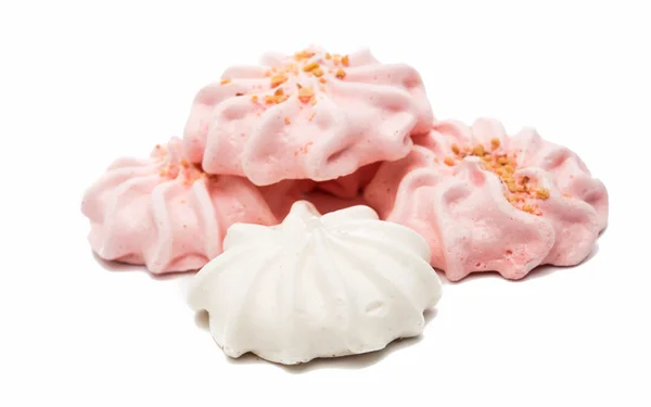 Meringue taart geïsoleerd — Stockfoto