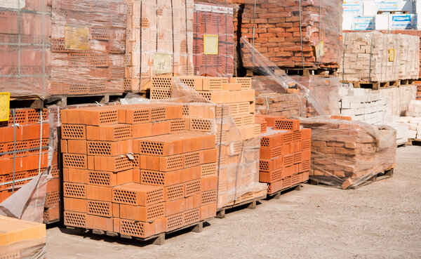 plant for production building material with ready brick
