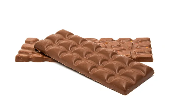 Barra di cioccolato isolato — Foto Stock