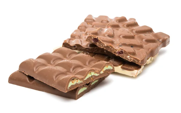 Chocolade bar geïsoleerd — Stockfoto