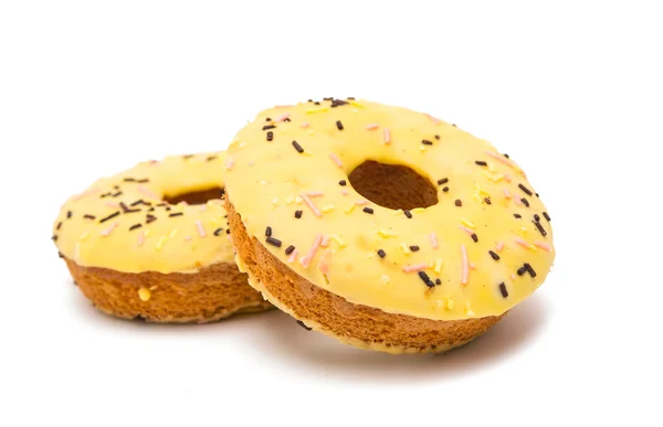 Donuts in glaze isolated — Stock Photo, Image