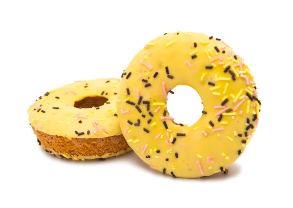 Donuts in glaze isolated — Stock Photo, Image