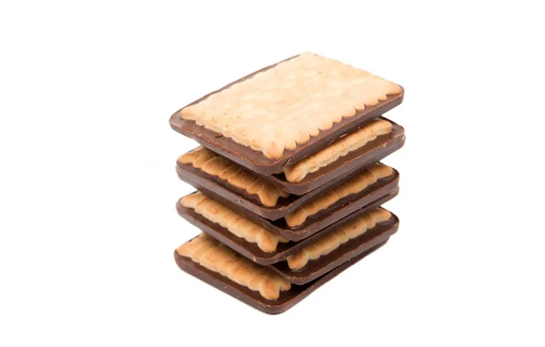 Choklad cookie isolerade — Stockfoto