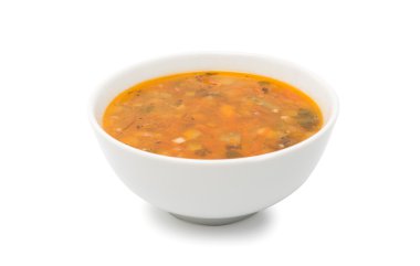beyaz izole çorbası