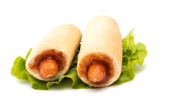 Hotdog Ying Bun isolated — Stock Photo, Image