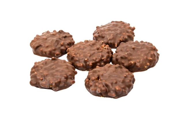 Cookies dengan cokelat terisolasi — Stok Foto