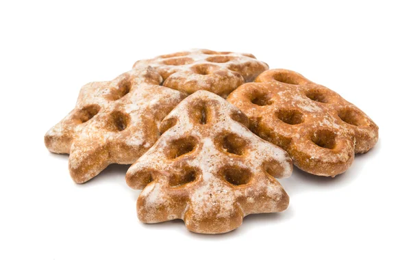 Kerstkoekjes geïsoleerd — Stockfoto