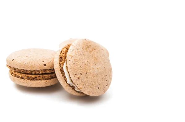 Chocolate macarrón aislado — Foto de Stock