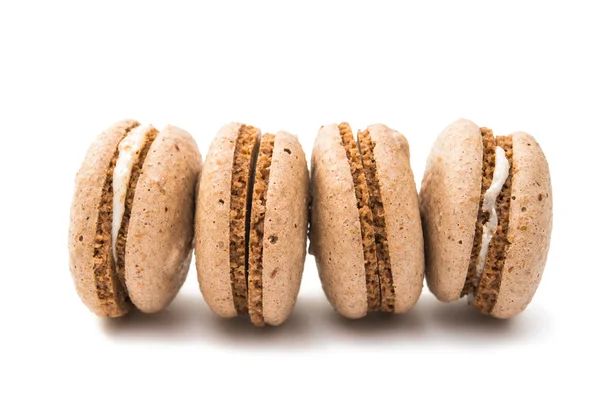 Chocolate macarrón aislado — Foto de Stock