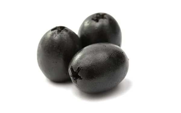 Black olives isolated — Stock Photo, Image