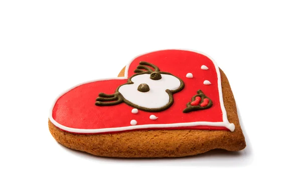 Cookies heart for Valentine's Day isolated — Stock Photo, Image