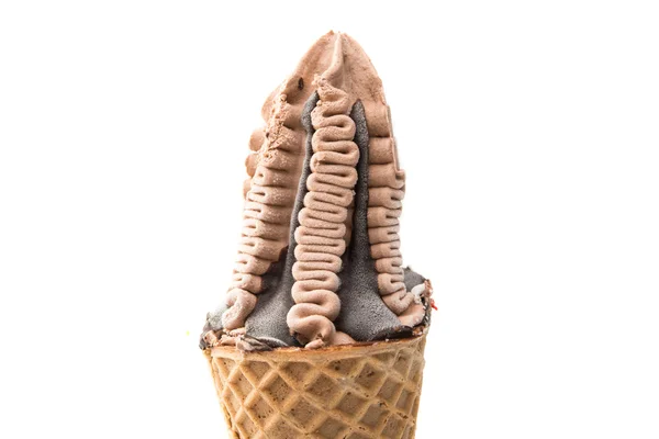 Gelato in tazza di waffle — Foto Stock