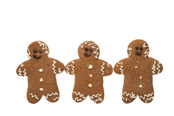 Christmas pepparkaksgubbe isolerade — Stockfoto